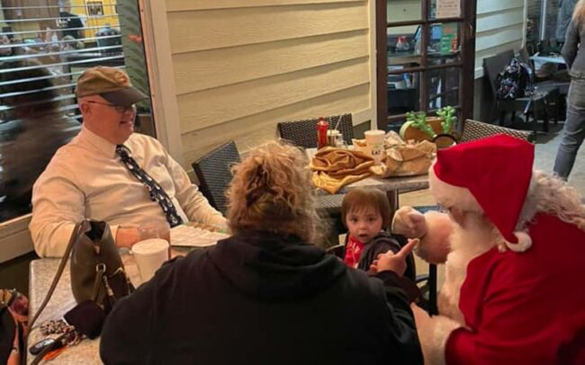 Real Beard Santa at Metro Diner - Julington Creek