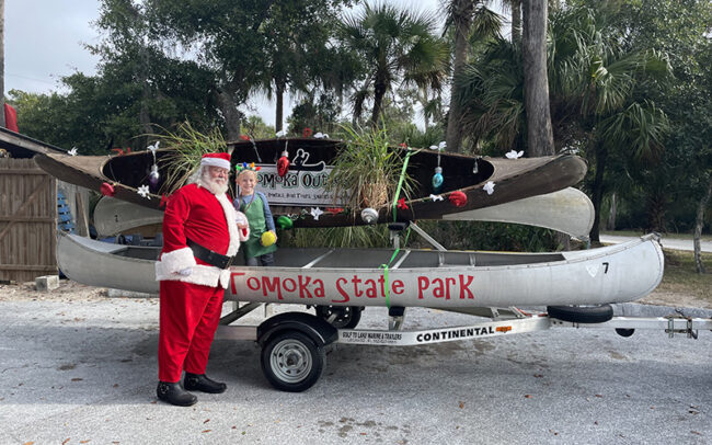 Sunday with Real Beard Santa - Tomoka Outpost in Ormond Beach