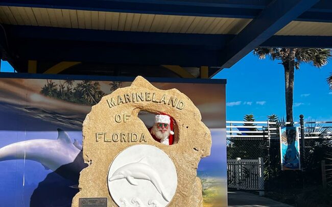 Santa Visits Marineland Florida: 11/18/23
