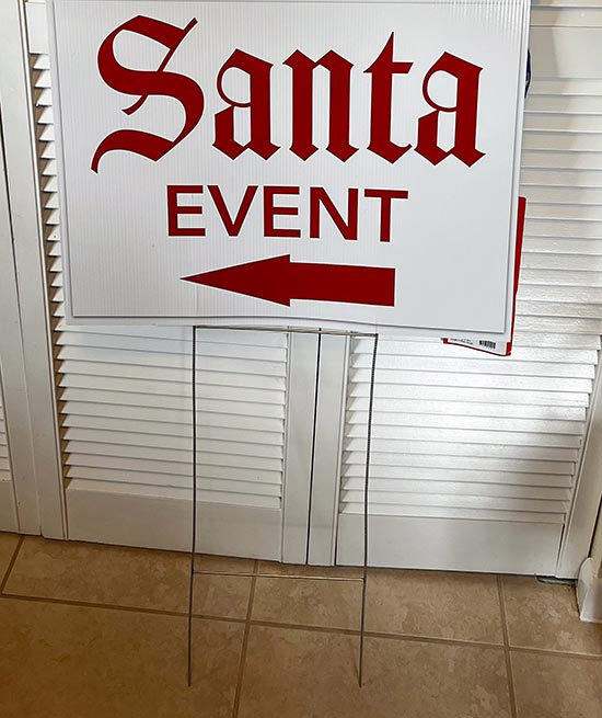 Santa Event Sign