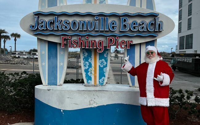 Papa at Jacksonville Beach Pier Sign
