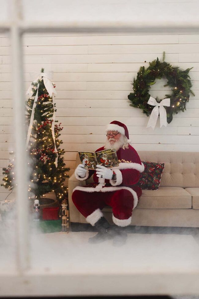 Santa is reading a classic!