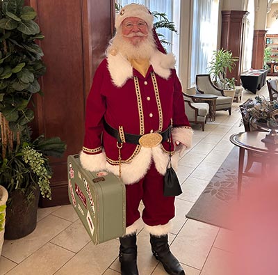 Formal real beard Santa